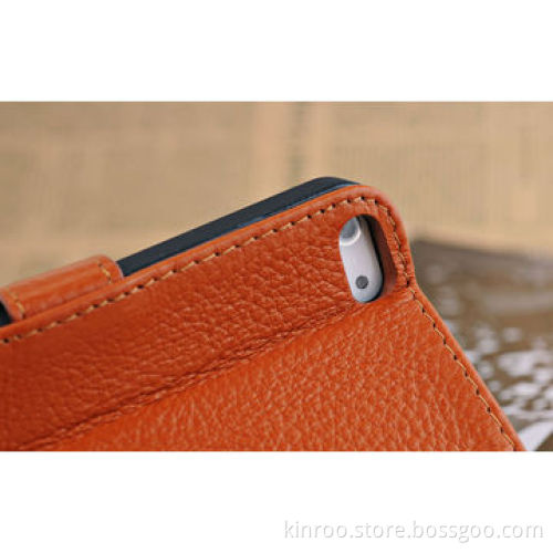 Real leather card holder case for iPhone 5